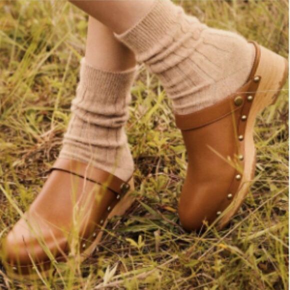 J. Crew Convertible Leather Clogs Shoes Rich Oak 9 - Picture 1 of 13